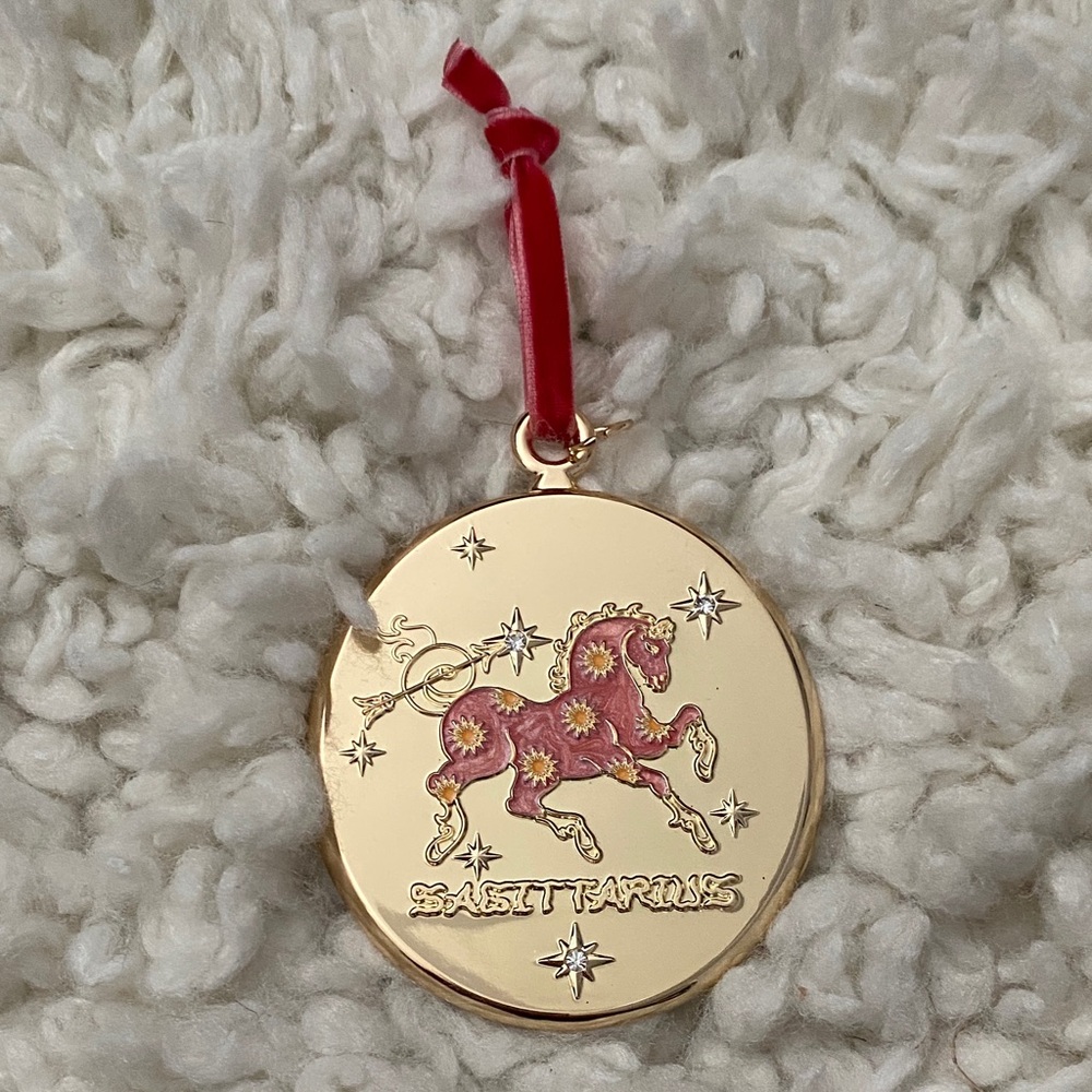 Anthropologie & Lou Benesch stargazer zodiac ornament zinc alloy collectors